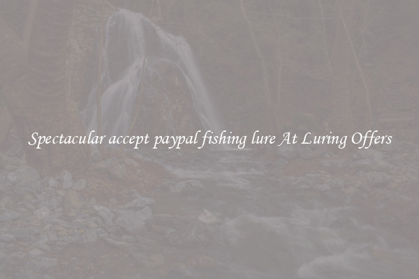 Spectacular accept paypal fishing lure At Luring Offers