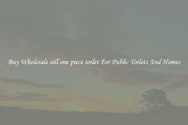 Buy Wholesale sell one piece toilet For Public Toilets And Homes