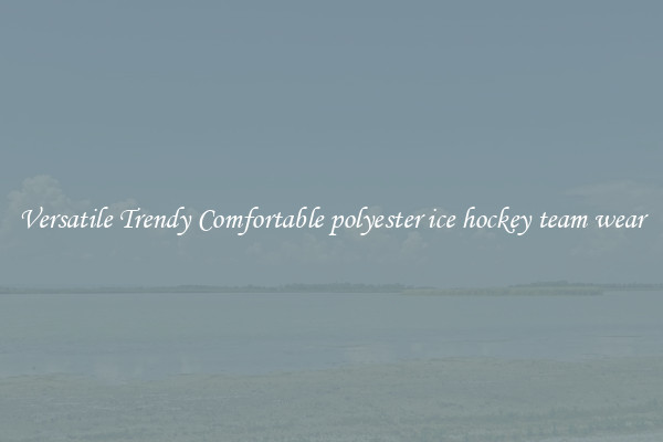 Versatile Trendy Comfortable polyester ice hockey team wear