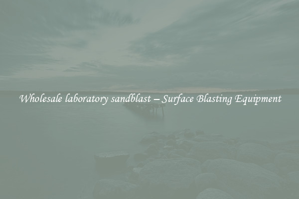  Wholesale laboratory sandblast – Surface Blasting Equipment 