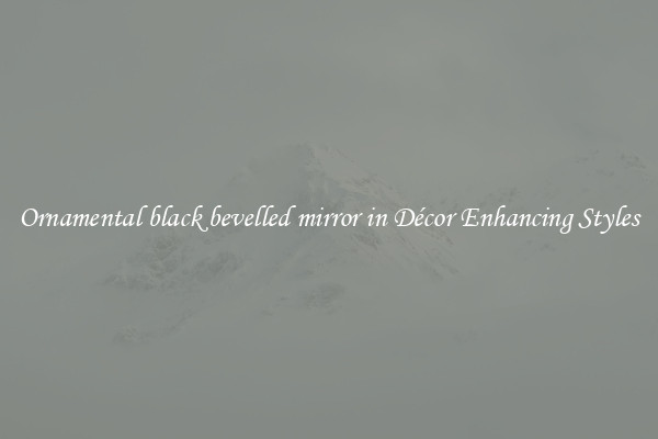 Ornamental black bevelled mirror in Décor Enhancing Styles