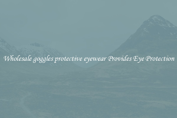 Wholesale goggles protective eyewear Provides Eye Protection
