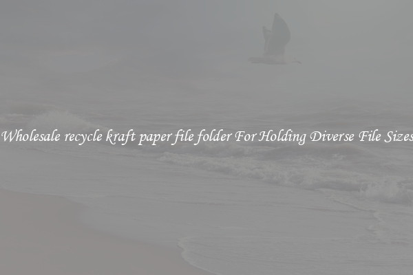 Wholesale recycle kraft paper file folder For Holding Diverse File Sizes