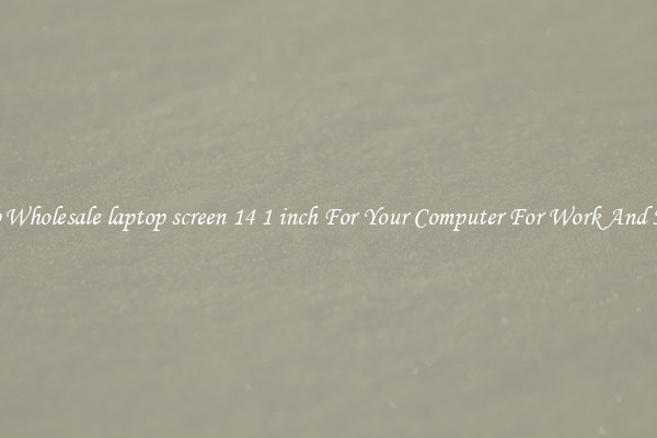Crisp Wholesale laptop screen 14 1 inch For Your Computer For Work And Home