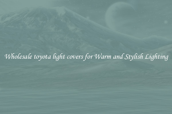 Wholesale toyota light covers for Warm and Stylish Lighting