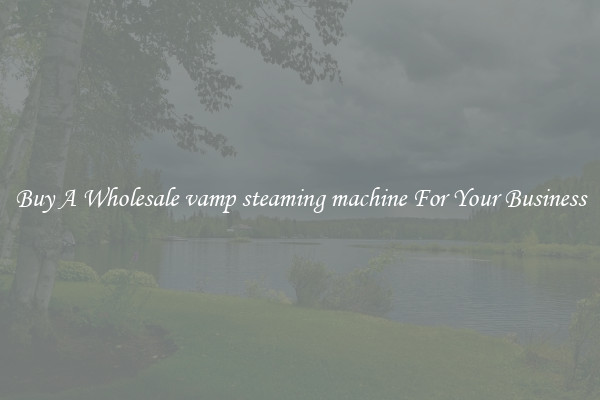 Buy A Wholesale vamp steaming machine For Your Business