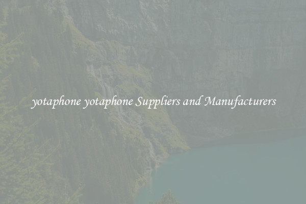 yotaphone yotaphone Suppliers and Manufacturers